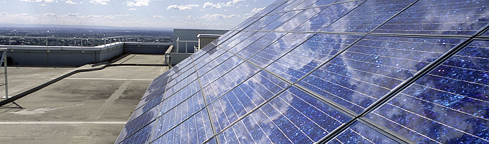 Solarpanels auf einem Dach